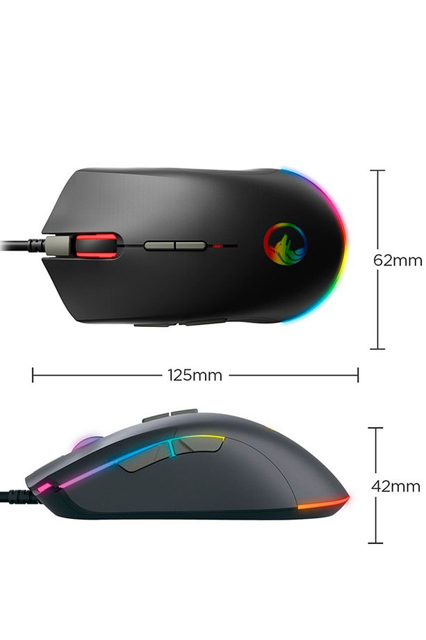 Poseidon Pmw 3325 Sensor Rgb 10.000 Dpı Gaming Oyuncu Mouse Örgü Kablo - 4