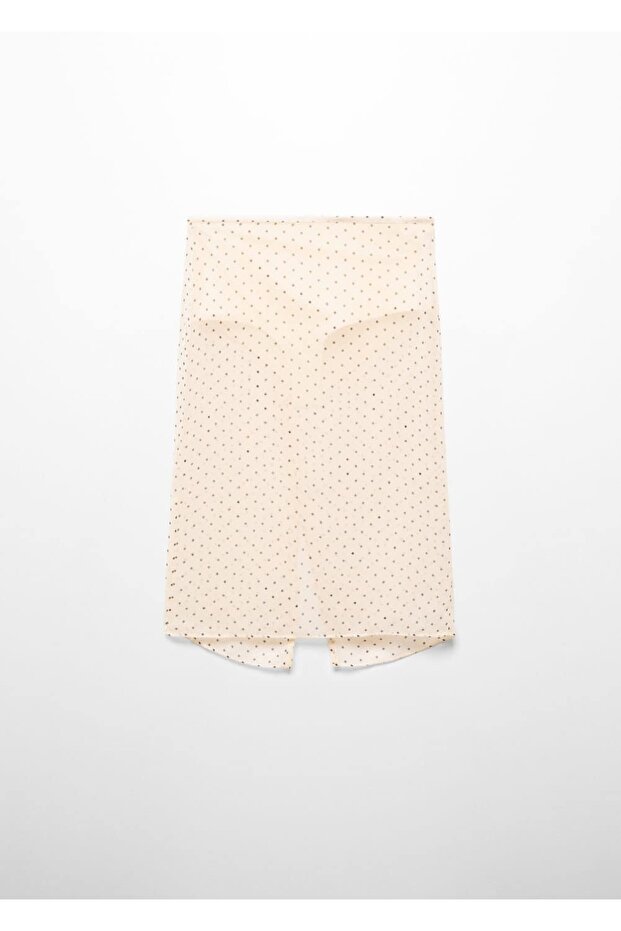 Yarı Transparan Puantiyeli Etek - 3