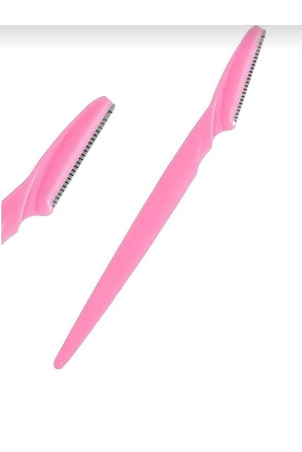 12 Adet Pembe Mavi Sarı Kaş Usturası Ve Yüz Jileti Prefosyonel Aleti - 2