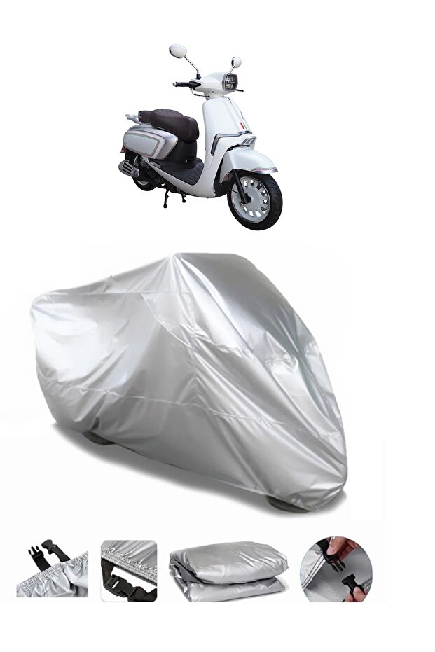 Motolux Macchiato 50 Compatible GRAY WATERPROOF MOTORCYCLE BRAND PREMIUM