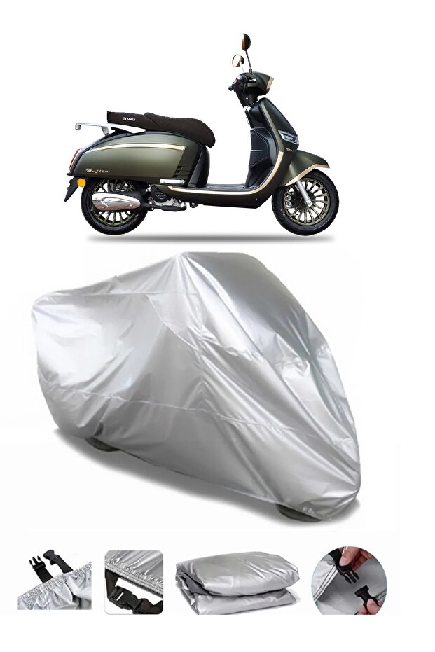 Yuki Mojito 50 Compatible GRAY WATERPROOF MOTORCYCLE BRAND PREMIUM