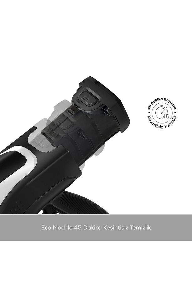 Vantuz Power Pro Hepa Filtreli 2 in 1 Şarj Edilebilir Dik Süpürge Matte Black Silver - 7