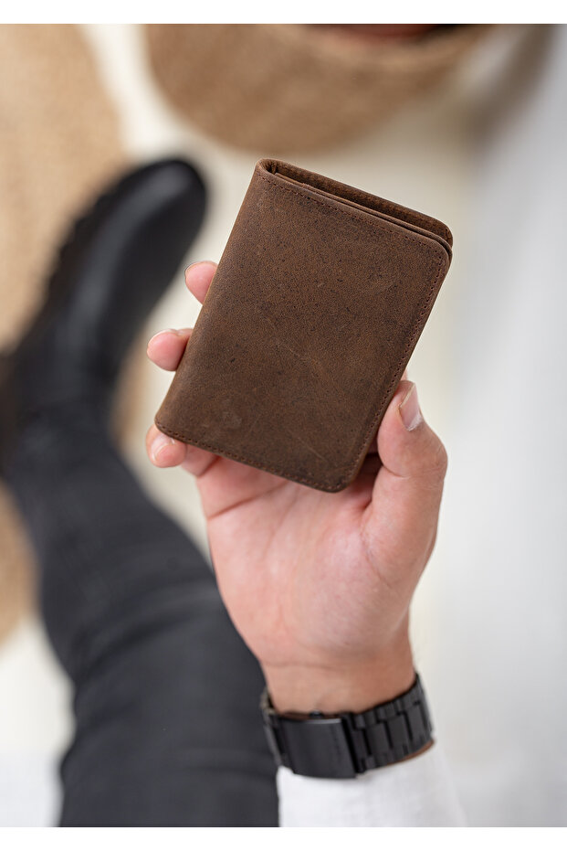 Nerina Dark Brown Unisex Card Holder Wallet
