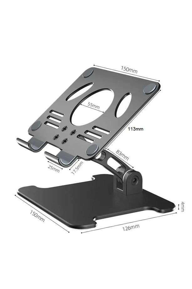 Alüminyum Tablet standı Notebook Laptop Telefon Standı Taşınabilir İpad Standı Notebook Yükseltici - 7