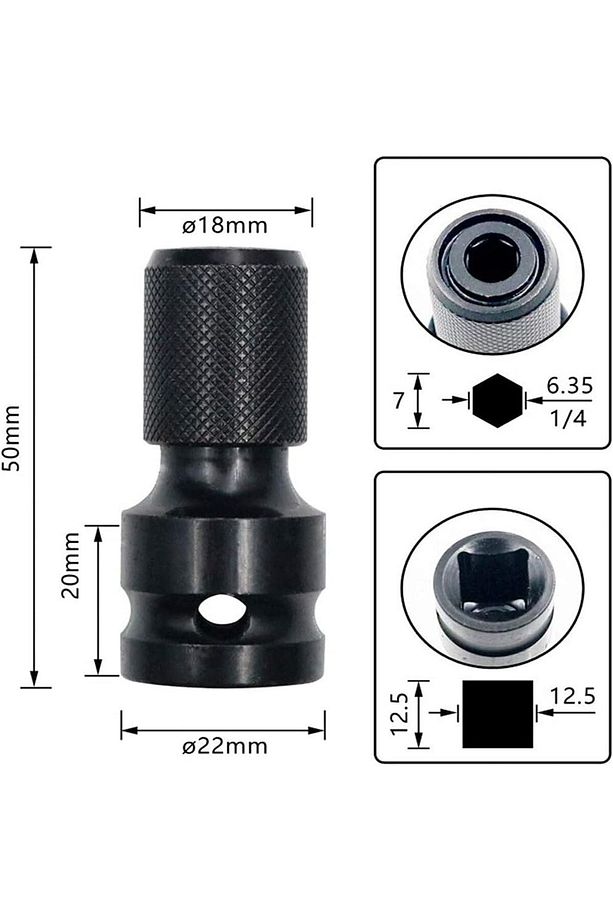 somun sökme darbeli matkap makinesi için mandrenli bits adaptörü tornavida vidalama sökme takma - 3