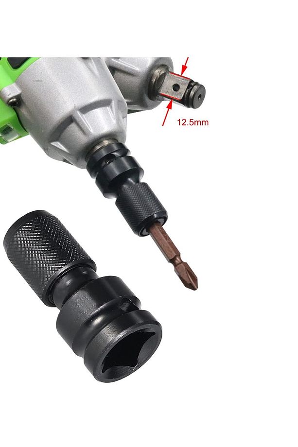 1/2 Matkap Chuck Mandrenli Adaptör Somun Sökme Makinesini Hex Bits Uç Dönüştürme Paratı - 3
