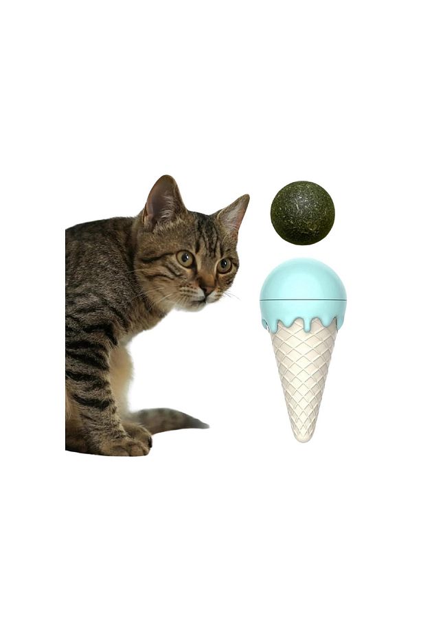 Dondurma Catnıp Kedi Yalama Topu Ve Islak Mendil Aparatlı Tüy Toplama Aleti Tüy Toz Toplayıcı Tarak - 4