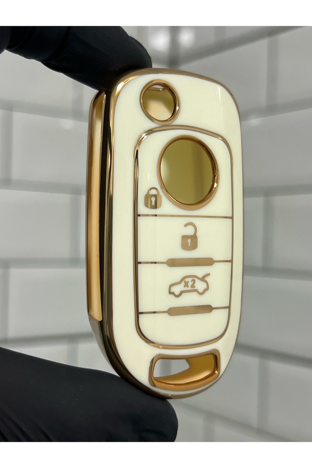Fiat Egea Switchblade Nano Key Case White