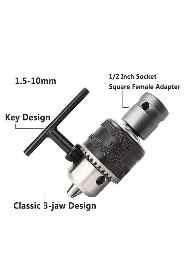 darbeli somun sökme makinesi için metal Mandren ve vidalama  bits Adaptör seti 1/2 hex dönüştücü - 6