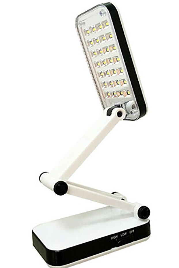 Sarjlı Robot Led Masa Lambası Kamp Lambası Katlanabilir Portatif Ders Çalışma Lamba 24 Led - 4