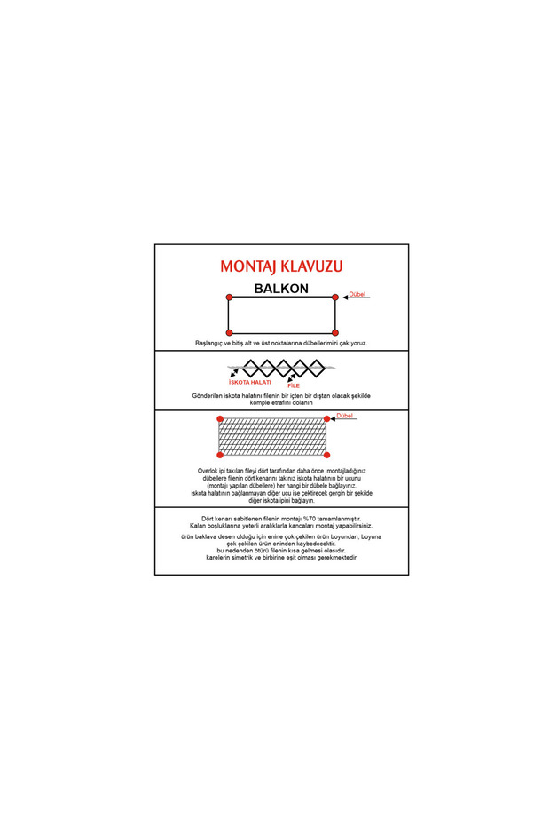 Çocuk Güvenlik Filesi, Balkon Filesi 10*10 (2.5metre*8metre) - 9