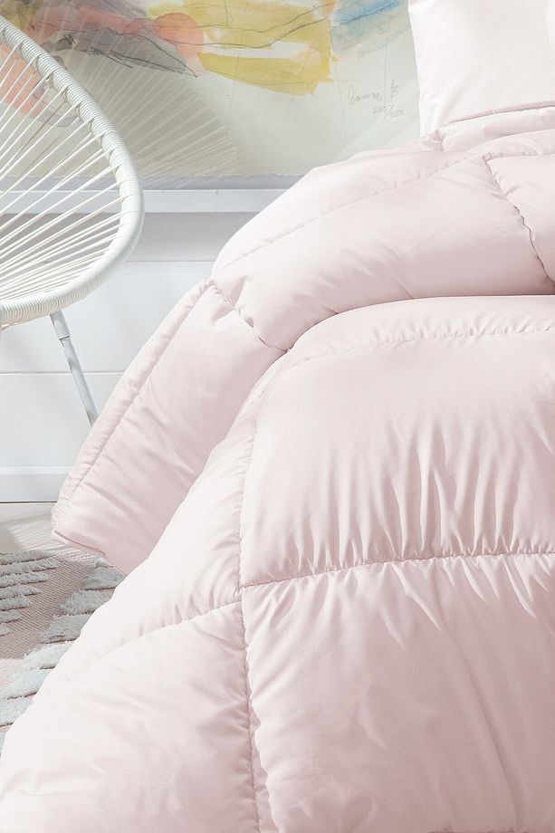 Macaron Tek Kişilik Yorgan - Yastık Set - Pembe - 3