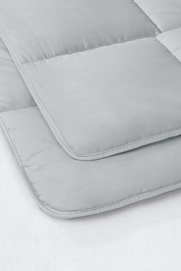 Macaron Tek Kişilik Yorgan - Yastık Set - Gri - 5