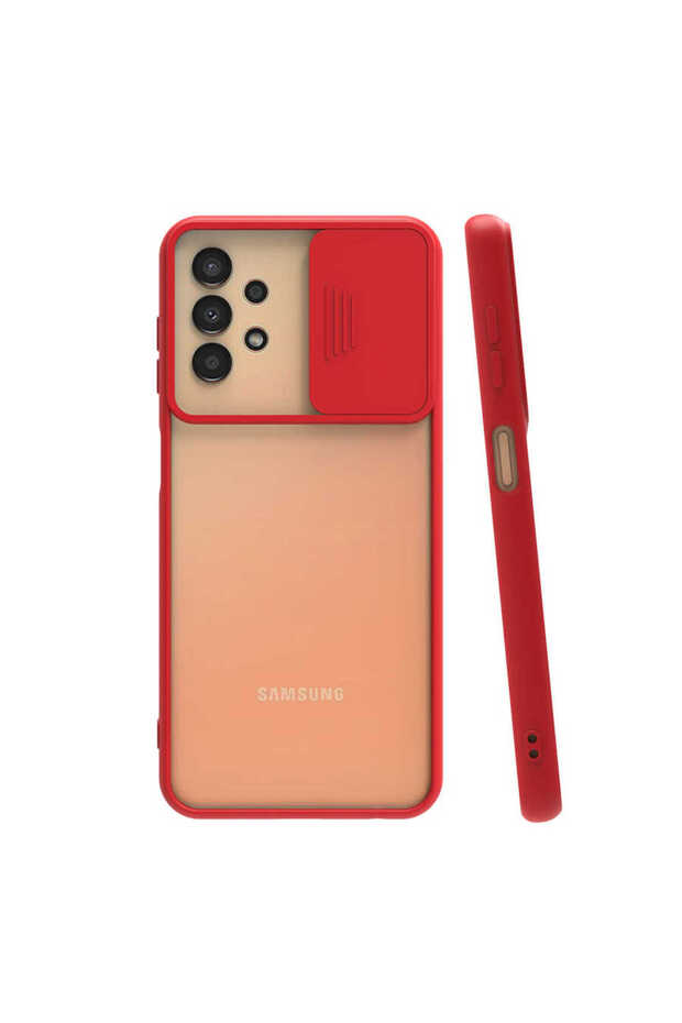 Samsung Galaxy A33 5g - Case Slide Sliding Back Frosted Cover the Lens
