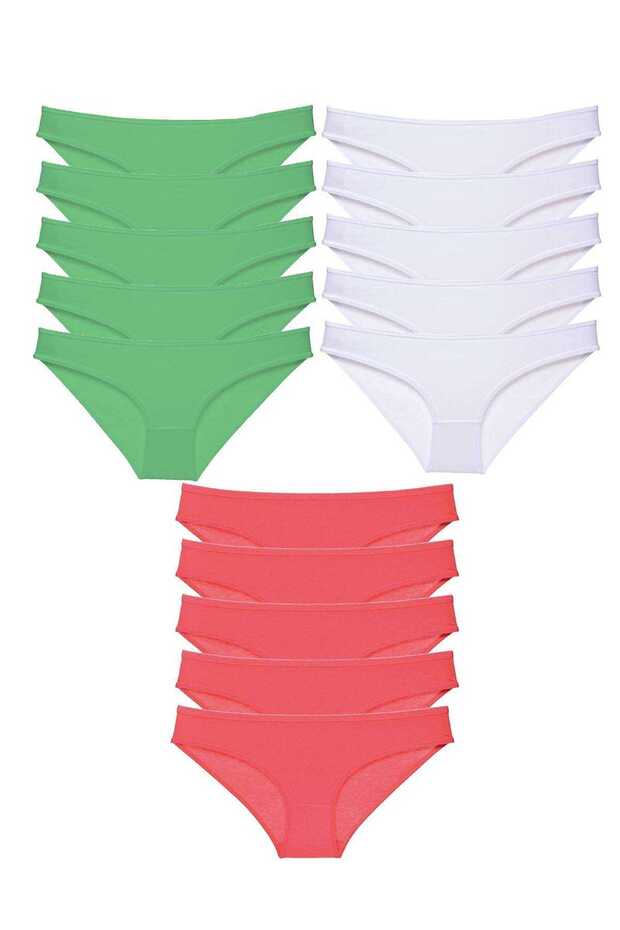15 Pieces Super Eco Set Lycra Women's Slip Panties 538
