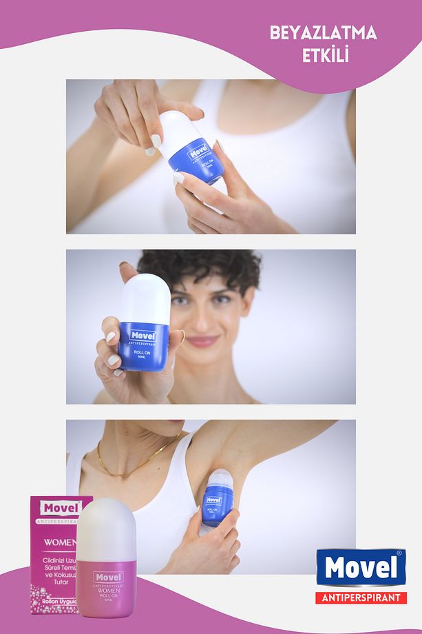 4 ADET Roll On El Ayak Koltukaltı Ter Ve Ter Kokusu Önleyici Women 50ml - 3