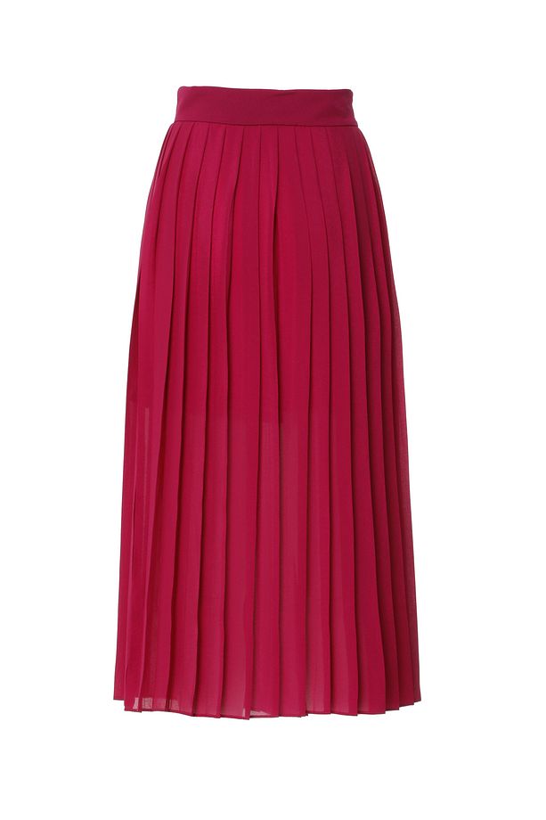 Piliseli Pembe Midi Etek - 1
