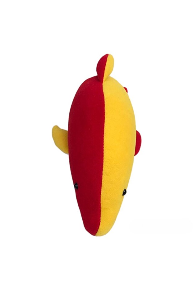 Yellow-Red Fanatik 37 cm Dolphin Toy Fish Sleeping Companion Cute Dolphin Plush Toy