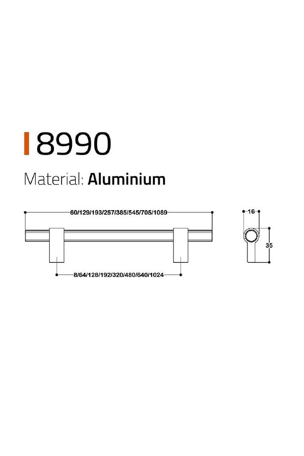 128mm Bbn Antrasit Renk Kulp Füme 1 Adet Sy8990 0128 Bbn-bbn - 2