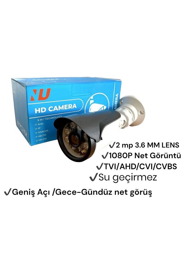 Dış Mekan Hd Görüntü Kaltesi, 2 Mp, Ahd, Ip , Analog, Tvı, Cvı, Güvenlik Kamerası - 1