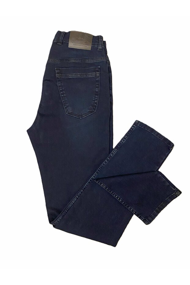 Men's Regular Fit Regular Cut Tube Leg High Waist Lycra Flexible Jeans