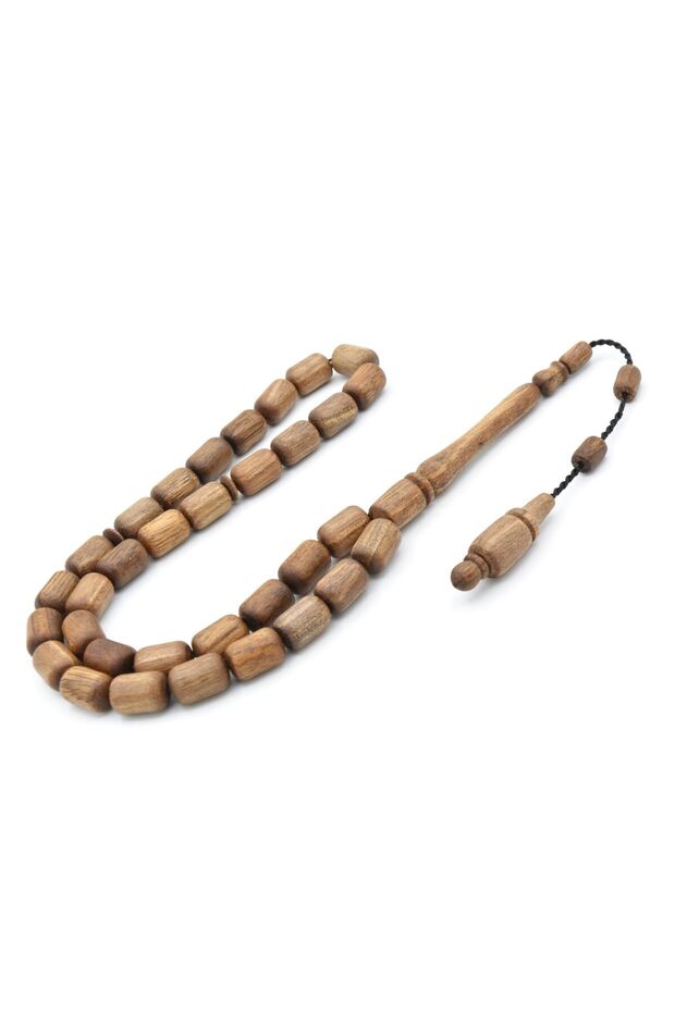 مسبحة من خشب الجوز مقطوعة بكبسولة كبيرة الحجم مع نظام عمل رئيسي - 2