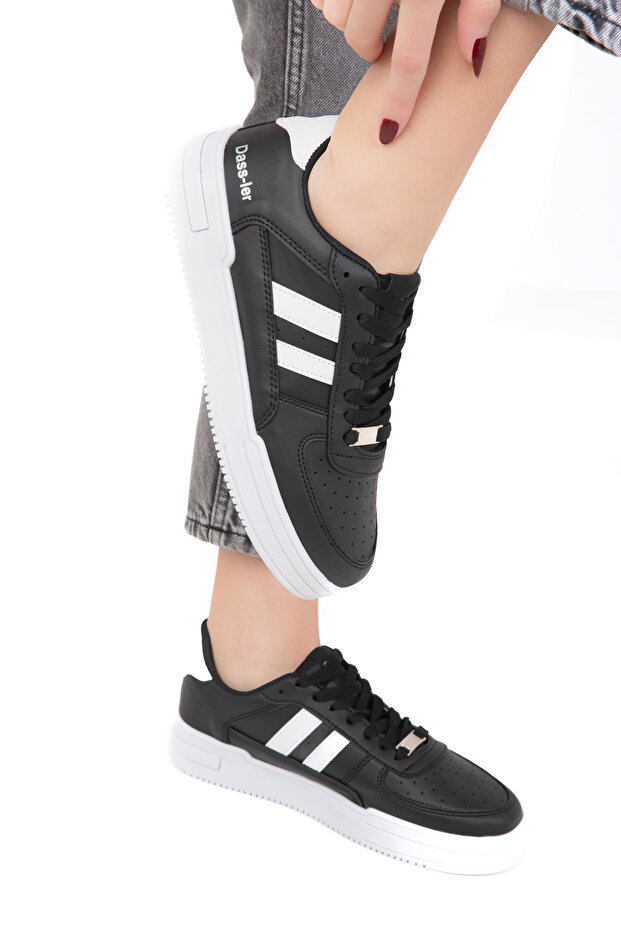 Black-White Unisex Sneaker 17105