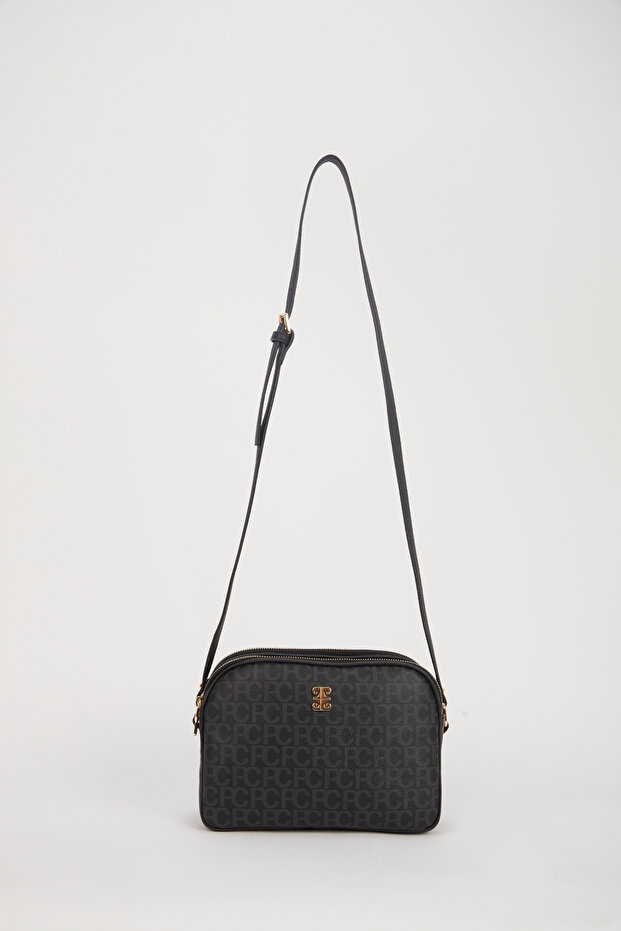 Women's Black Shoulder Bag 05PO24Y1757