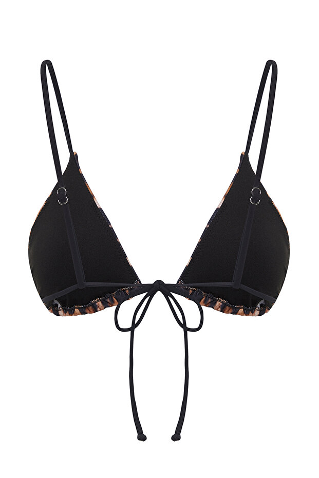 Leopar Desenli Üçgen Kaplı Bikini Üstü TBESS24BU00158 - 7