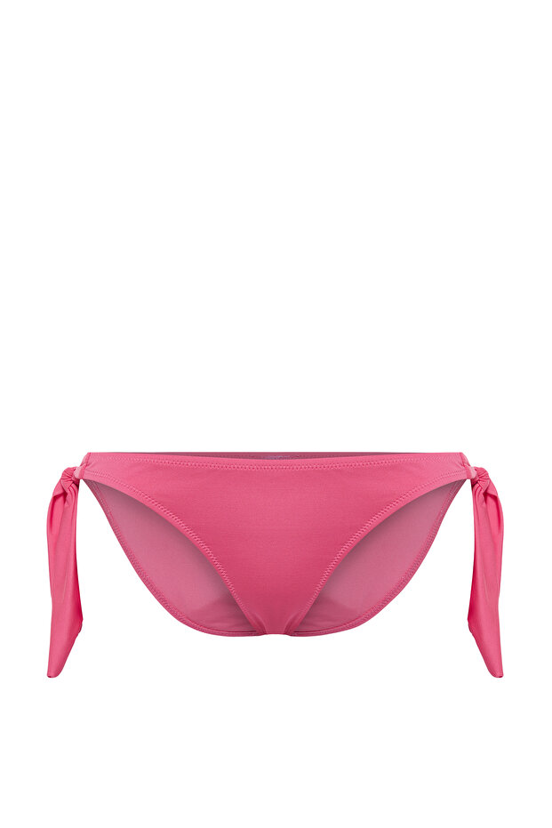Fuşya Bağlamalı Brazilian Core Bikini Altı TBESS24BA00121 - 6