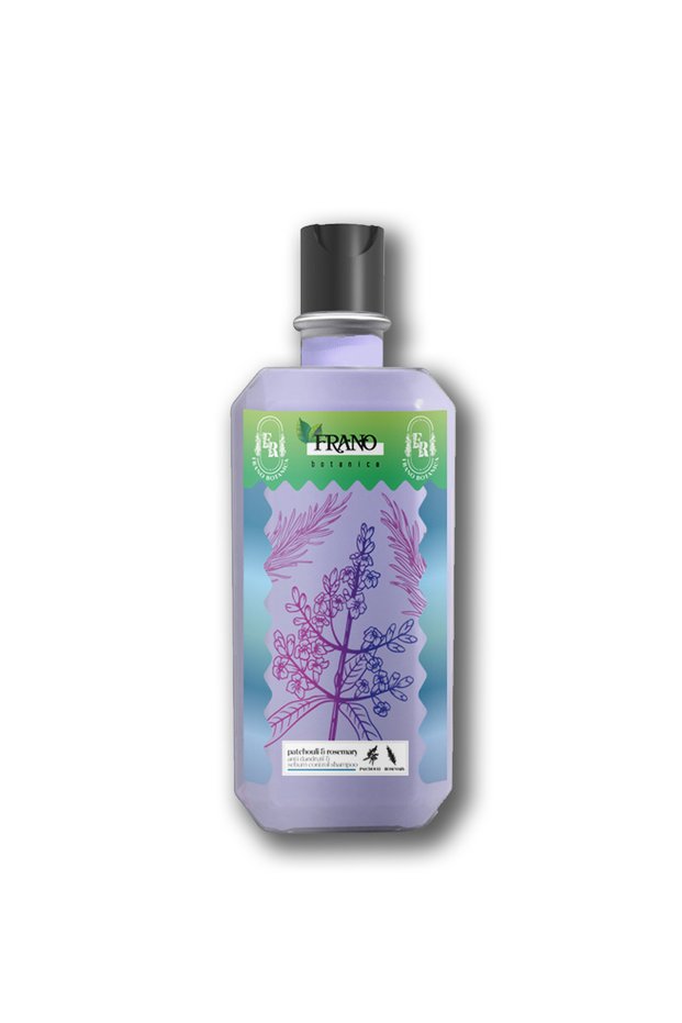 Anti-Dandruff Patchouli and Rosemary Oil Extract Paraben-Free Herbal Care Shampoo 400 ml Anti Dandruff