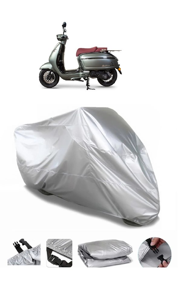 Falcon Martini 125 Compatible Gray Motorcycle Tarpaulin Premium Quality