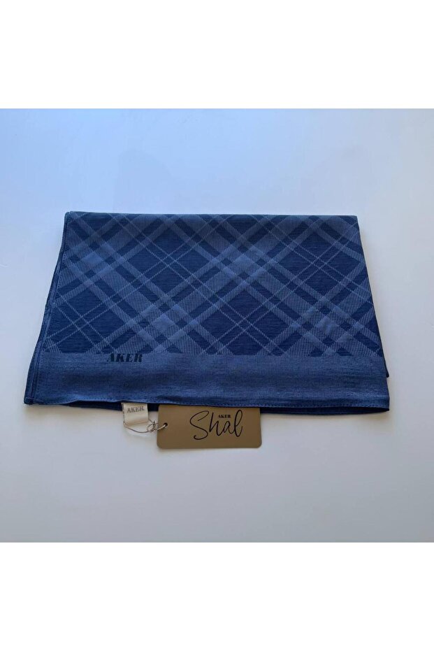Indigo Ekose Şal - 5