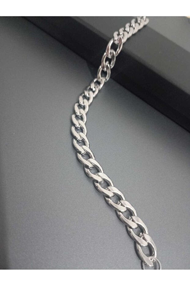 Steel Men's Bracelet Classic Gourmet Model Silver Color