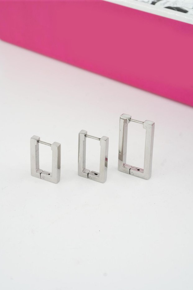 Women's Vip Series 316 L Stainless Steel Didörgen Model 3-Piece Earring Set