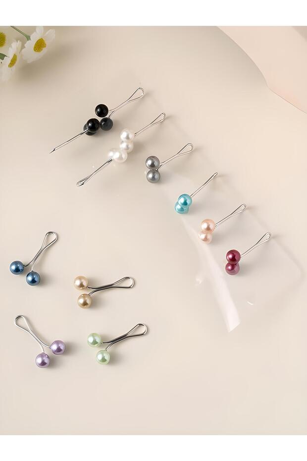 Scarf Shawl Clip Mixed Color 6 Pieces