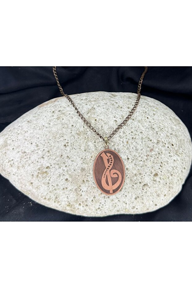 Bakır Motifli Bakır Kolye - 1