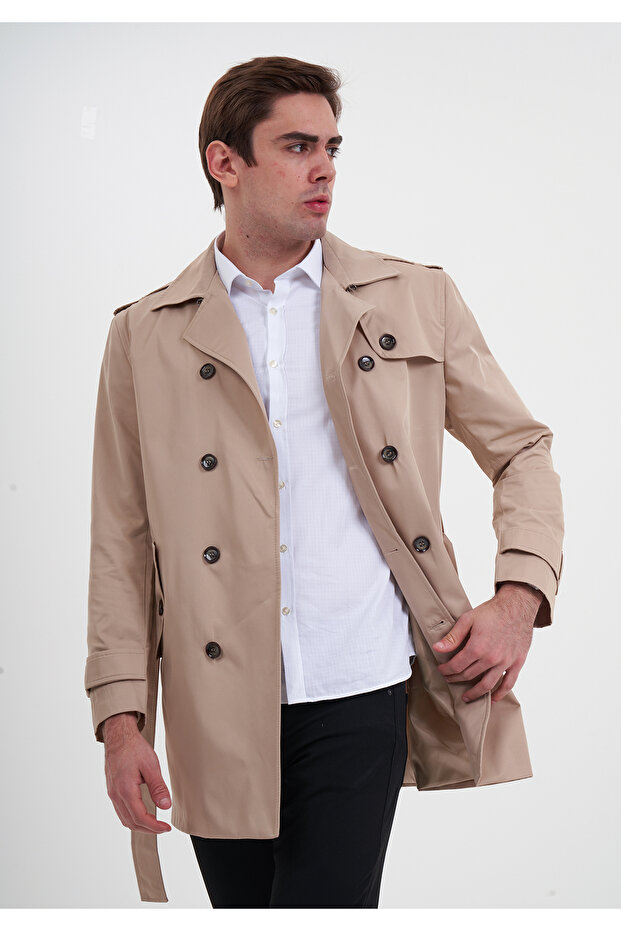 SLİMFİT TRENÇKOT - 1