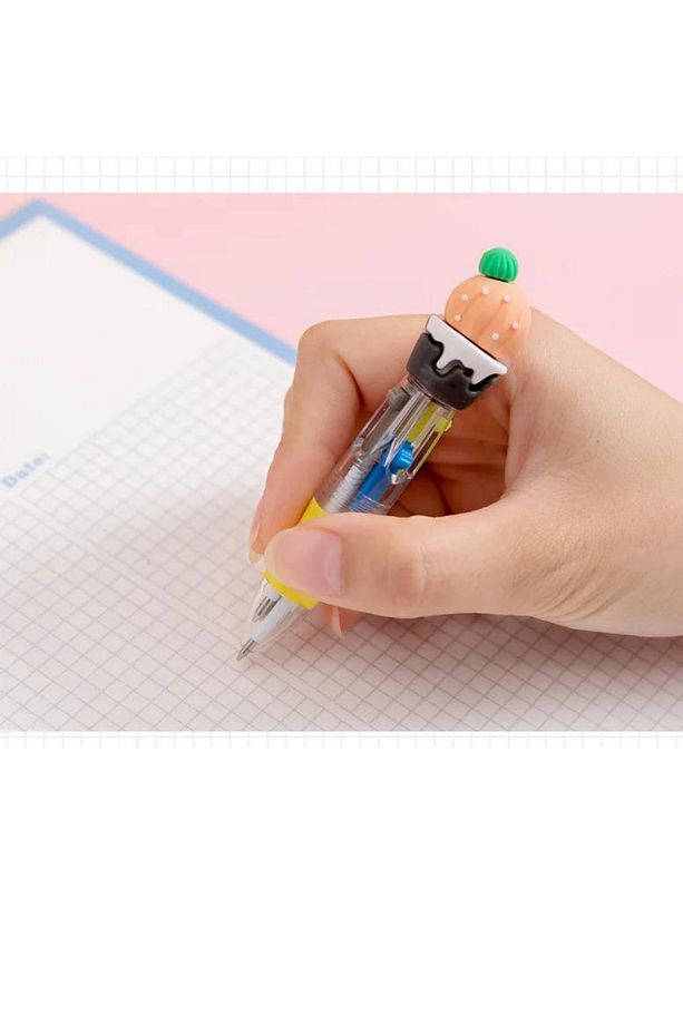 Mini Kaktüs Başlıklı Çoklu Tükenmez Kalem 1 Adet - 3
