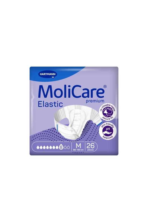 8 Drops 3144 Gr Suction Capacity Waistband Patient Diapers Medium 26 Pieces