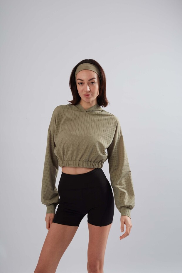 File Detaylı Sweatshirt - 1