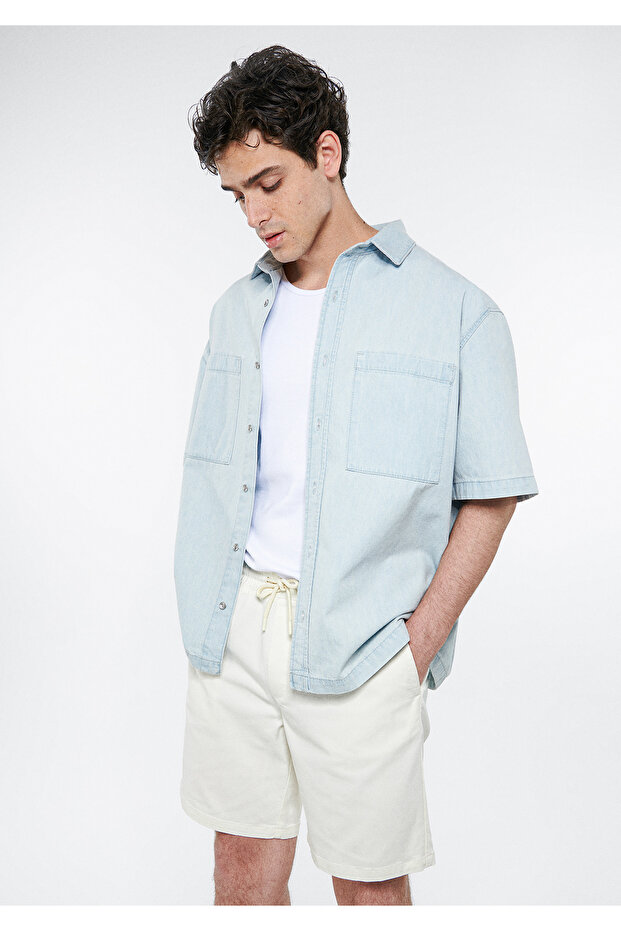 Rex Terranean Bleached Jean Shirt Oversize / Wide Cut 0210222-85359
