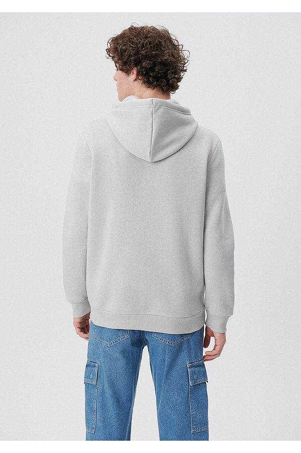 MAVİ Kapüşonlu Gri Basic Sweatshirt 0610061-70075 - 4