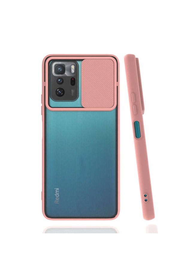 Xiaomi Poco X3 Gt - Case Slide Sliding Back Frosted Cover the Lens