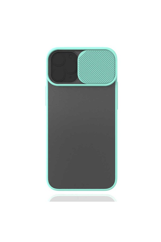 Apple iPhone 12 Mini - Case Slide Sliding Back Frosted Lens Cover