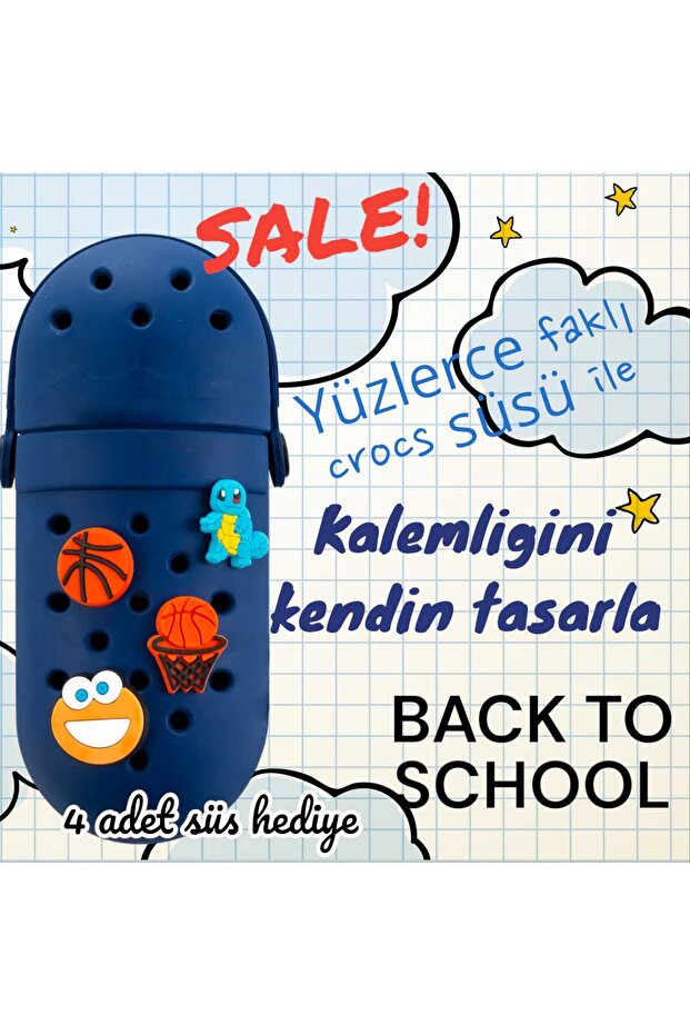 Silicon Crocs Fancy Pencil Case,
