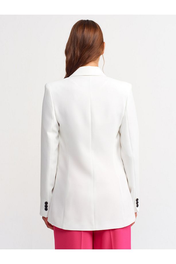 6921 Blazer Ceket-ekru - 2