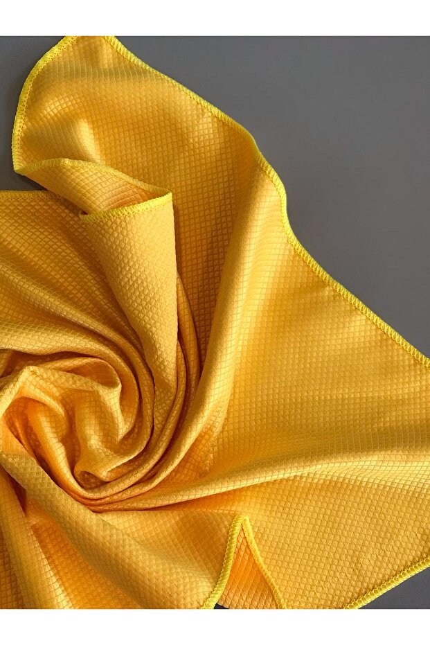 Microfiber Cloth Auto Car Glass And Cleaning Cloth Nano Technological Cloth 50x70 Yellow Color