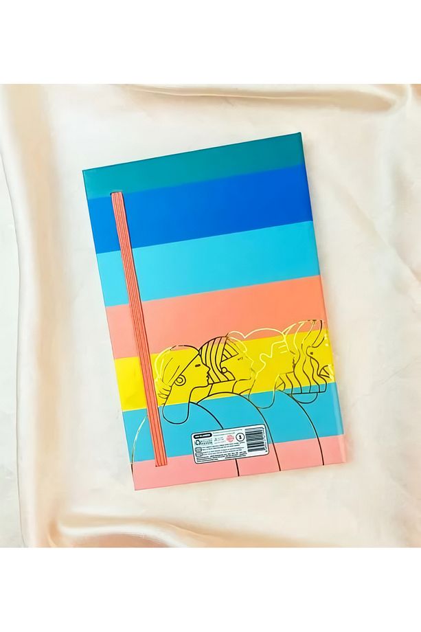 Lastikli Çizgisiz Defter - Renkli Girl Boss - 3