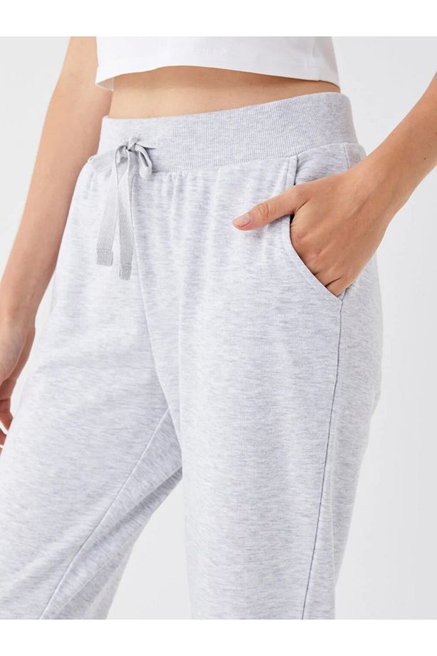 LCW Vision Kadın Beli Lastikli Düz Jogger Eşofman Altı - 4